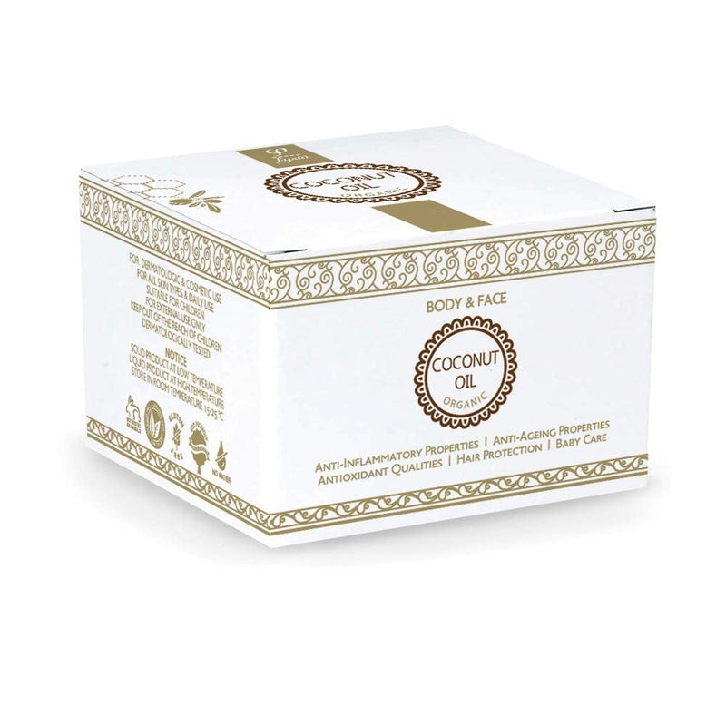 [Australia] - Fysio Organic Extra Virgin Coconut Oil for Skin Enriched with Beeswax, Olive Oil, Argan & Jojoba | Ideal as Natural Body Butter Moisturiser, Hydrating Hair Mask, Leave in Conditioner | 250ml 