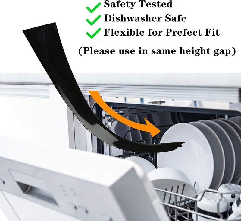 [Australia] - Forlivese Kitchen Silicone Stove Cover, Easy Clean Heat Resistant Wide & Long Gap Filler, Seals Spills Between Counter, Stovetop, Oven, Washer & Dryer, Set of 2 (21 Inches, Black） 21 Inches 