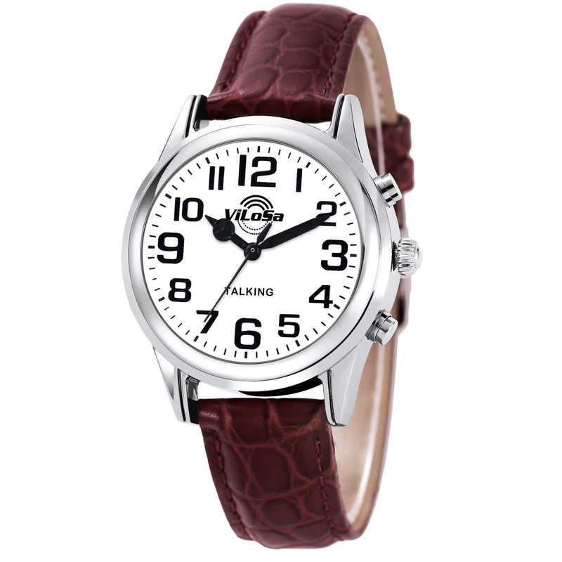 [Australia] - English Talking Watch for Blind Seniors and Visually Impaired People Announcement of Time, Date and Day of The Week, for Seniors, Strap. 