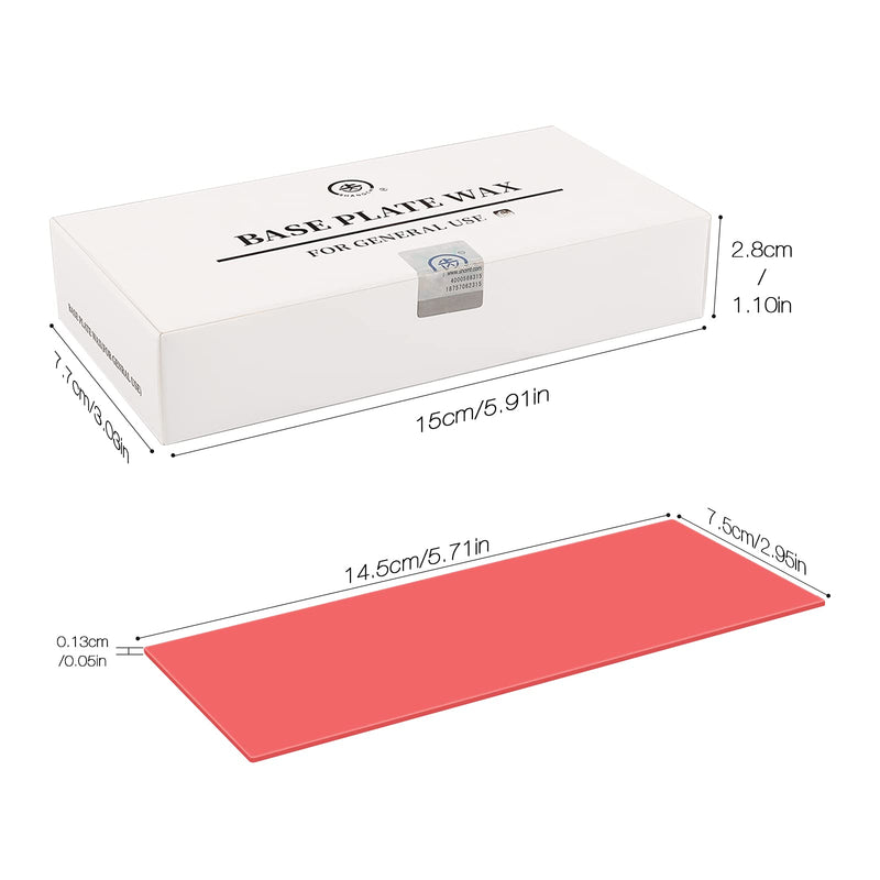 [Australia] - faruijie 20PCS Dental Base Plate Wax - Red Utility Bite Wax Sheets Denture Casting Wax Sheet Dentist Dental Lab Supply Modeling 
