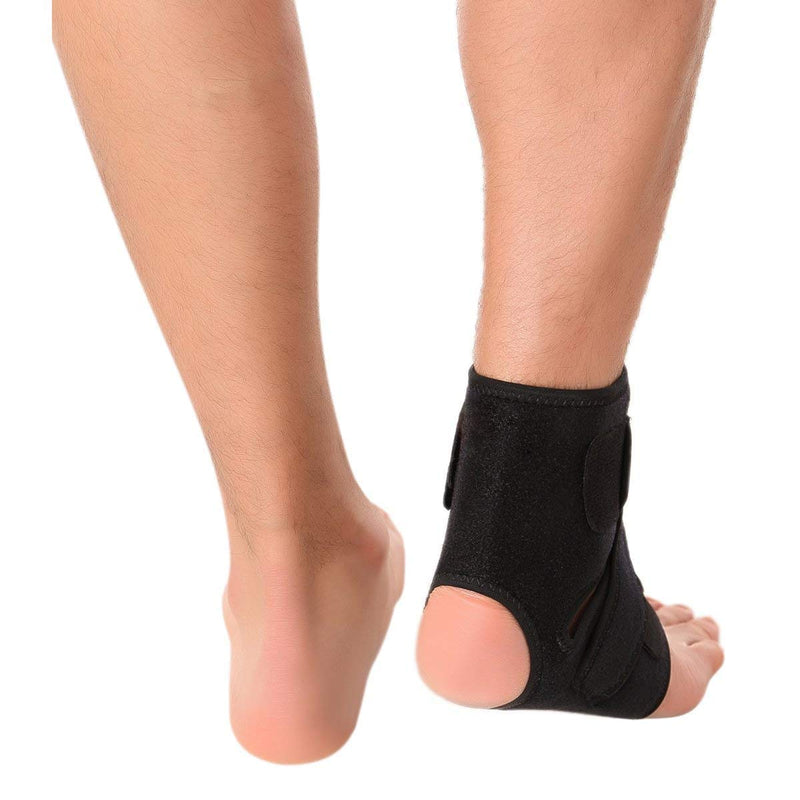 [Australia] - Spinegear Ankle Support Brace, Breathable Neoprene Sleeve, Adjustable Wrap for Men & Women, One Size Fits Both Right/Left Leg 