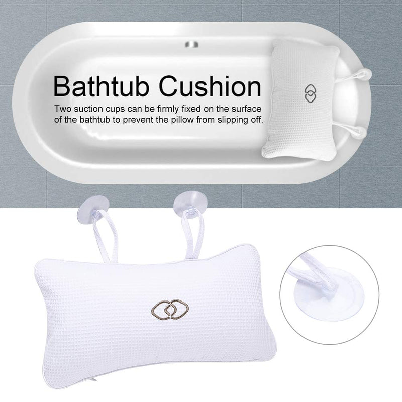 [Australia] - Gaosaili Anti-slip Non-Slip Bathtub Pillow Bath Cushion Inflatable Bath Pillow with Suction Cups for Bathroom Home Spa Headrest 