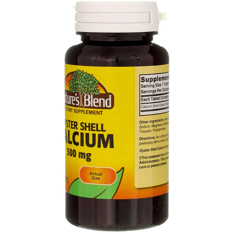 [Australia] - Nature's Blend Oyster Shell Calcium 500 mg 100 Tabs (1683) 