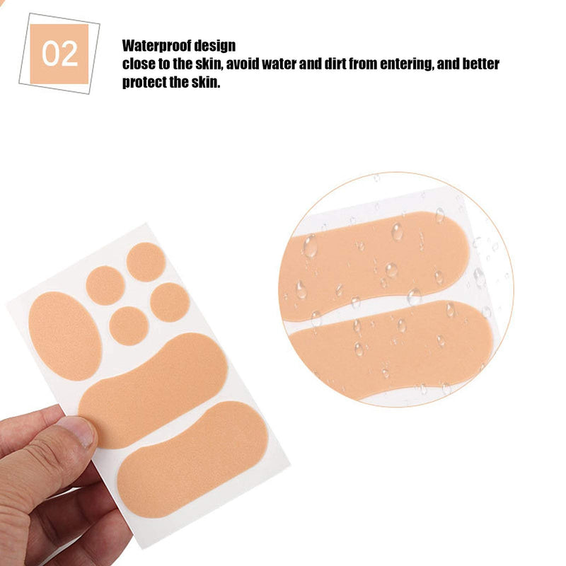 [Australia] - 15 Sheets Moleskin for Feet, Waterproof Adhesive Foam Foot Care Tape High-Heeled Sticker for Chafing Blister Prevention 