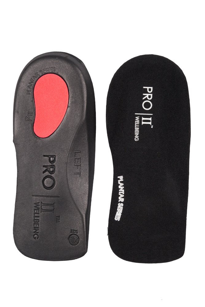 [Australia] - Pro11 wellbeing Slim fit Arch Support Orthotic Insoles for The Treatment of Plantar Fasciitis 11-13 Black 