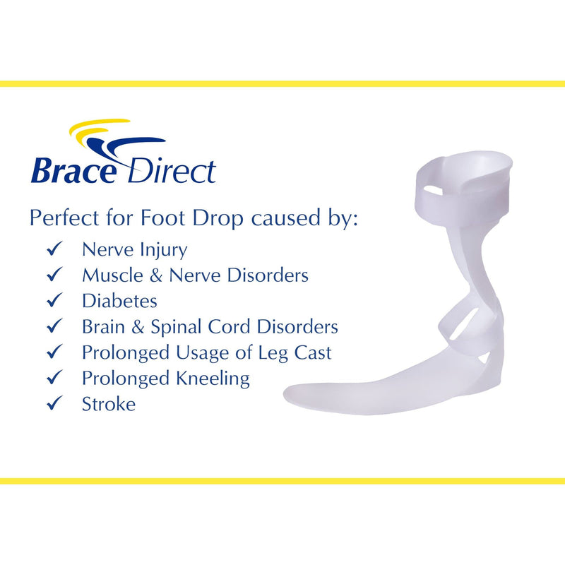 [Australia] - Leaf Spring Semi-Rigid AFO Support Brace for Flaccid Foot Drop Foot with Moldable/Trimmable Footplate Orthosis Support Left Foot - Womens 