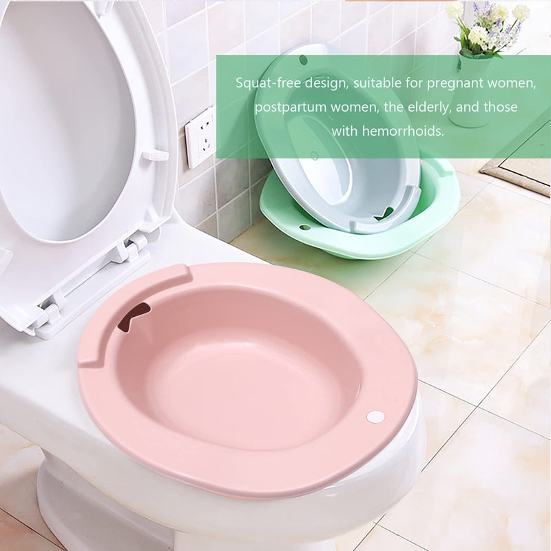 [Australia] - Artibetter 1Pc Sitz Bath Toilet Seat Hemorrhoids Postpartum Care Basin Women Wash Basin Bathtub Soaking for Postpartum Care, Hemorrhoids Recovery Pink 