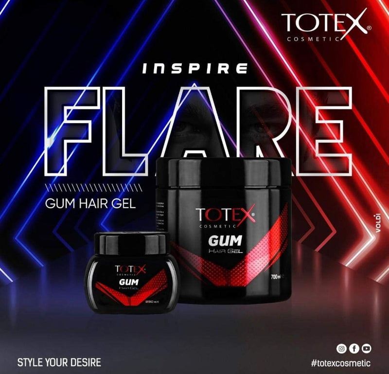 [Australia] - Totex Hair Styling Gum Gel Gummy Hair Gel Ultra Strong Edge Control For Men & Woman 250ml 