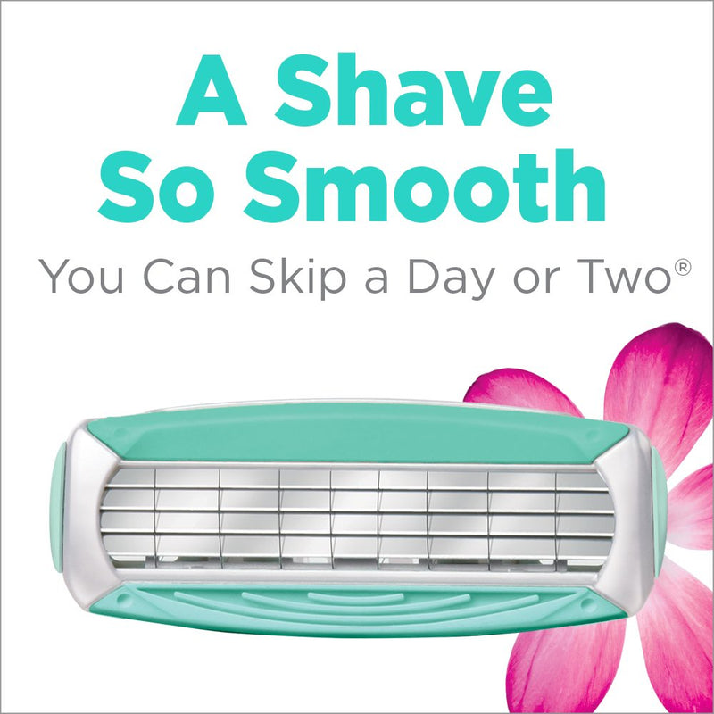 [Australia] - Schick Quattro Sensitive Razor Blade Refills for Women, 6 Count 6 Count (Pack of 1) 