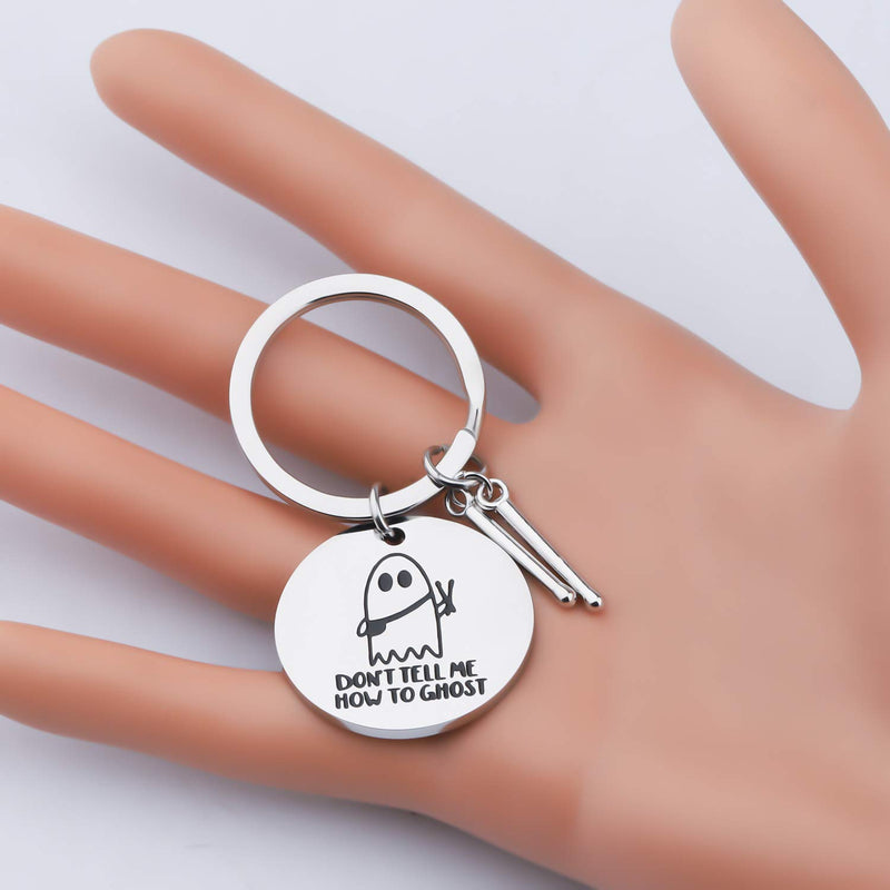 [Australia] - Lywjyb Birdgot Julie and The Phantoms Gift Julie and The Phantoms Inspired Gift Sunset Curve Gift Don't Tell Me How to Ghost Keychain How to Ghost ky 