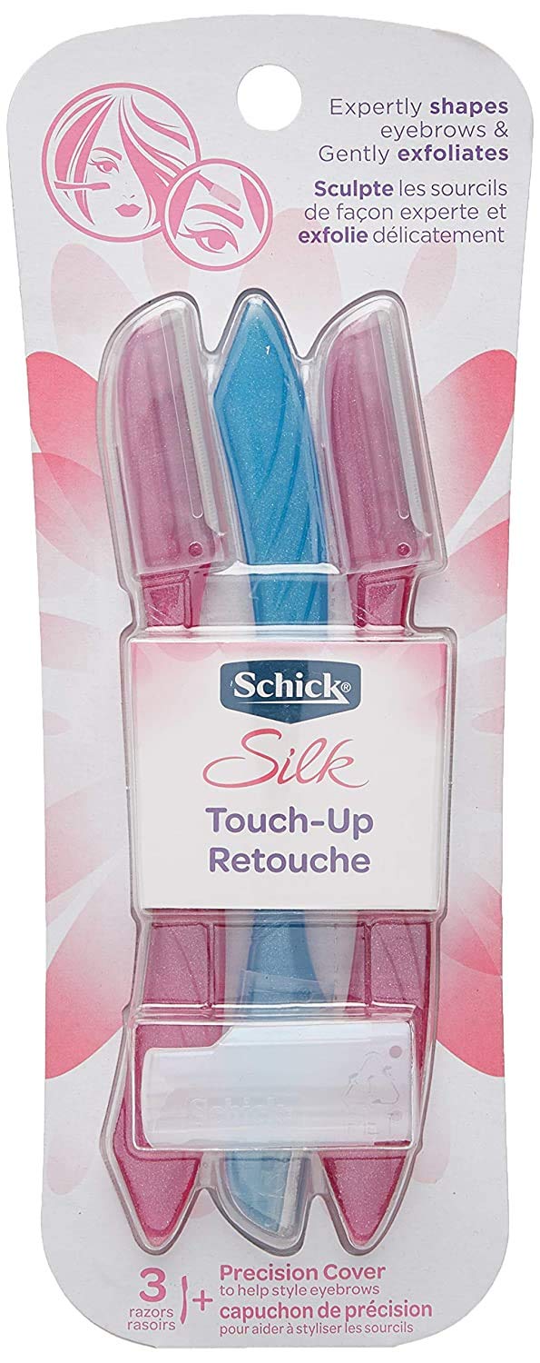 [Australia] - Schick Hydro Silk Touch-Up Multipurpose Exfoliating Dermaplaning Tool with Precision Cover, 9 Count 