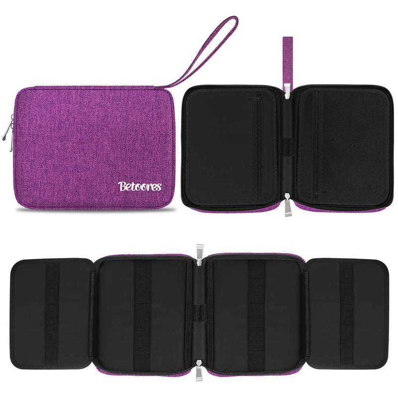 [Australia] - Betoores Watch Band Case Travel Organizer Bag, Watch Band Storage Case Hold 20 Smart Watch Straps, Compatible with Apple Watch, Fitbit Series - Purple 