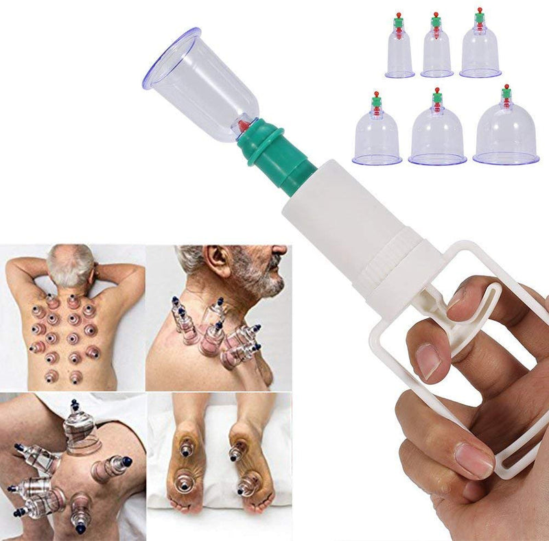 [Australia] - Vacuum Cupping Therapy, Cupping Therapy Sets, Chinese Medicine Pistol Equipment with Plastic Suction Cups to Relieve Fatigue 12 Pieces Pain Relief Massage 