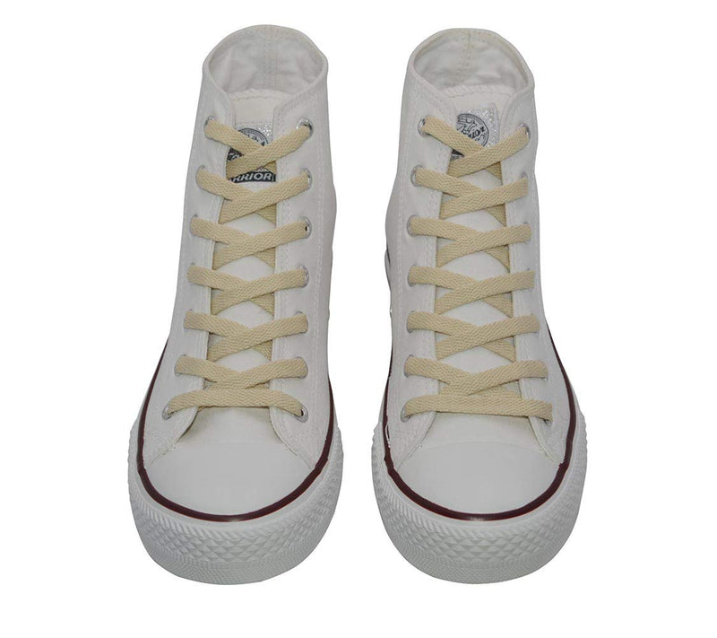[Australia] - VSUDO Flat Sneaker Shoe Lace, Flat Shoe String for Sneaker, Athletic Shoelace 24" ( 60 CM ) Beige 