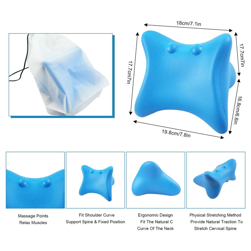 [Australia] - Neck Stretcher Cervical Neck Traction Device Neck and Shoulder Relaxer for Muscle Relaxation Neck Decompression Neck Shoulder Spinal Pain Relief 