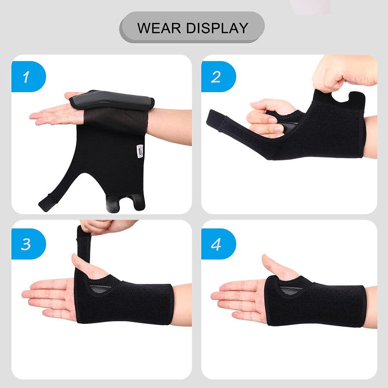 [Australia] - Carpal Tunnel Wrist Brace Night Support for Women Men Left Right Hand Ulnar Wrist Pain Nerve Brace Hand Braces Wrist Support(Right hand,Pack of 1) 