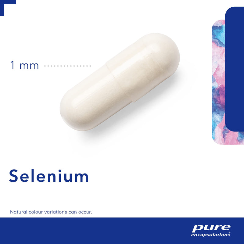 [Australia] - Pure Encapsulations - Selenium 200ug - Organic Selenomethionine Supplement for Immune and Thyroid Function Support - 60 Vegetarian Capsules 