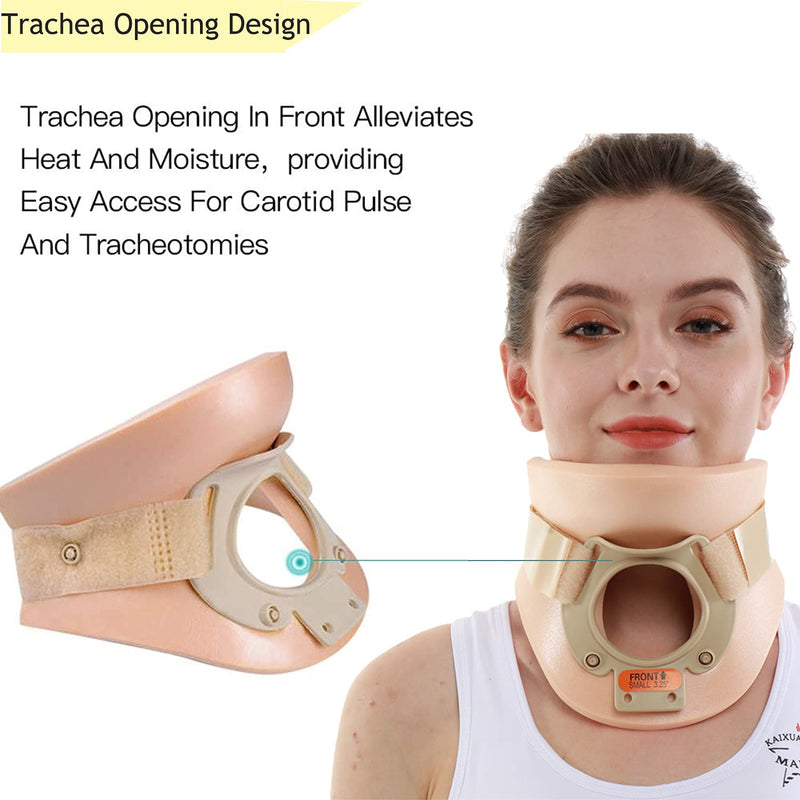 [Australia] - Philadelphia Neck Brace Foam Lightweight Soft Cervical Collar Height 3 1/4 Inch Immobilizer Collar Support Neck Traction Device Neck and Head Braces (Size S) Odorless 