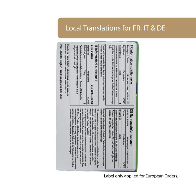 [Australia] - Oregano Oil 25ml - UK Soil Association Certified Organic Wild Oregano Oil C80 - High Strength 80% Carvacrol - Origanum Vulgare Oil - SC Nutra (Sweet Cures) 