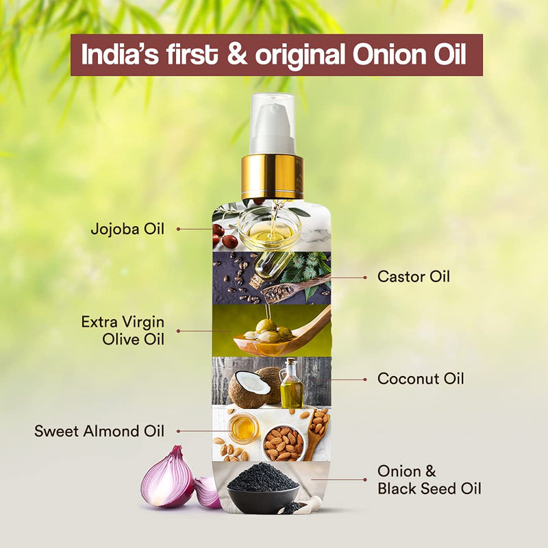 [Australia] - WOW Onion Black Seed Hair Oil - Promotes Hair Growth - Controls Hair Fall - No Mineral Oil & Silicones - 200mL 