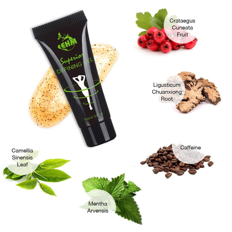 [Australia] - 2 EHM Naturals Body Wraps Defining Gel Really works to Tone Tighten and Firm (2 x15 ML)Potent Fat Burning and Slimming Ingredients to Reduce Cellulite 