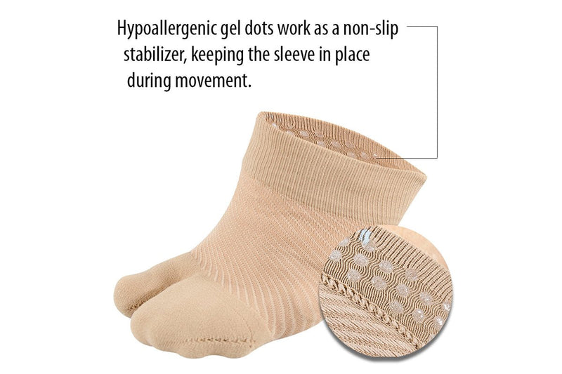 [Australia] - OrthoSleeve HV3 Bunion Brace/Splint (One Sleeve) for Foot Bunion Pain/Hallux Valgus Relief and Split-Toe Design to Help straighten Toes (S/M) S/M 