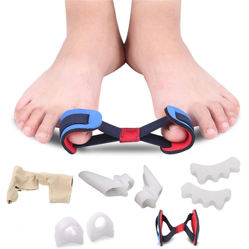 [Australia] - Bunion Corrector and Bunion Pain Relief Kit, Gel Bunion Pads & Sleeve, Toe Separators Spacers Straighteners for Men and Women- Hammer Toe,Hallux Valgus, Big Toe Joint in Toe 9 Pack 