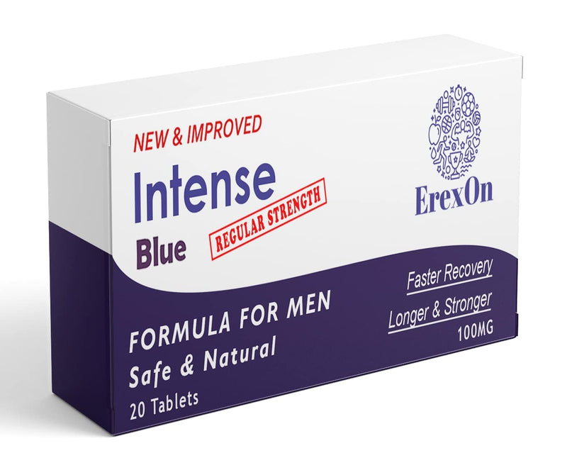 [Australia] - Erexon - Intense Blue 20 Tablets - Herbal Supplement for Men - Strong Effect - Performance & Enhancement Tablets for Men 