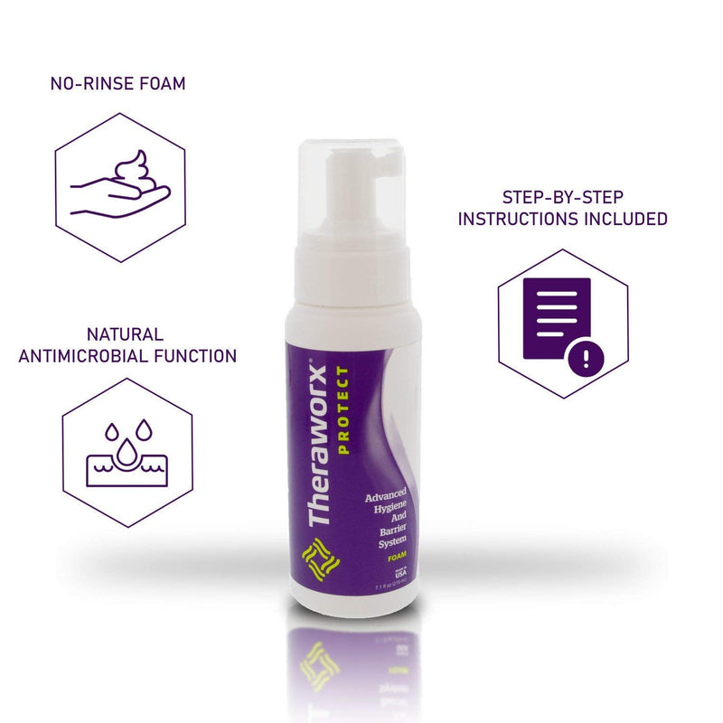 [Australia] - Theraworx Protect Advanced Hygiene and Barrier System Foam Large Bottle (7.1 oz) - 1 