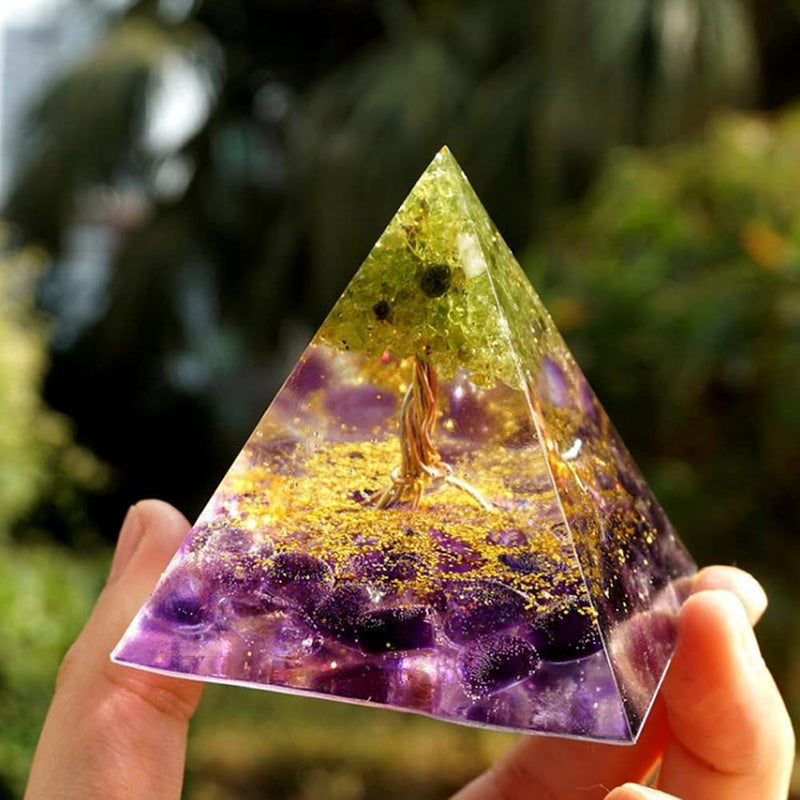 [Australia] - ycyingcheng Pyramid Ogan Crystal Energy Tower Nature Reiki Chakra Crushed Stone, Natural Pyramid Ogan Crystal Energy Tower Energy Healing Reiki Chakra Crushed Stone Jewelry Home Office, 6cm A 