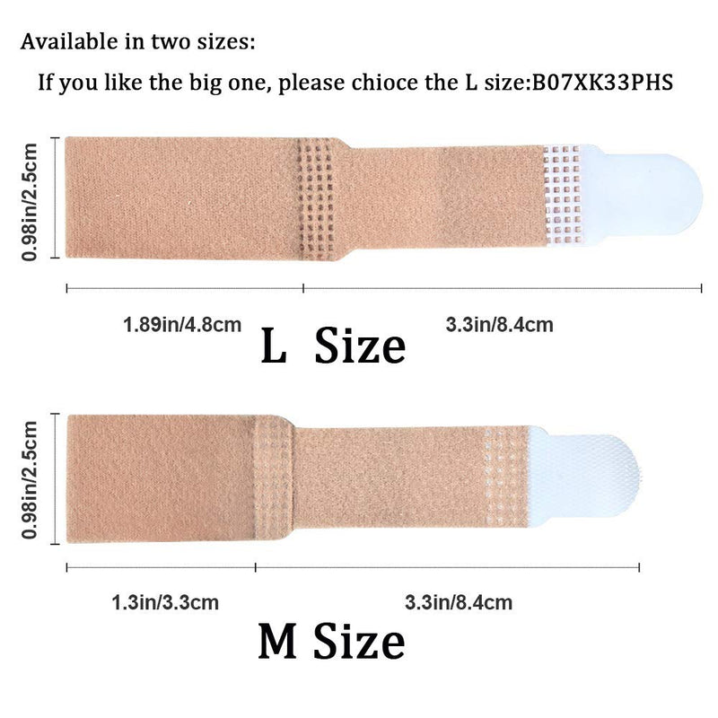 [Australia] - DYKOOK Broken Toe Wraps, 8 Pcs/Pack, Fabric Toe Splint Toe Cushioned Bandages Finger Protectors Straightener Hammer Toe Separators Beige-m Size 