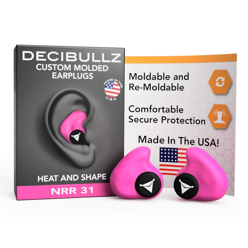 [Australia] - Decibullz Custom Molded Earplugs Pro Pack (Pink) 