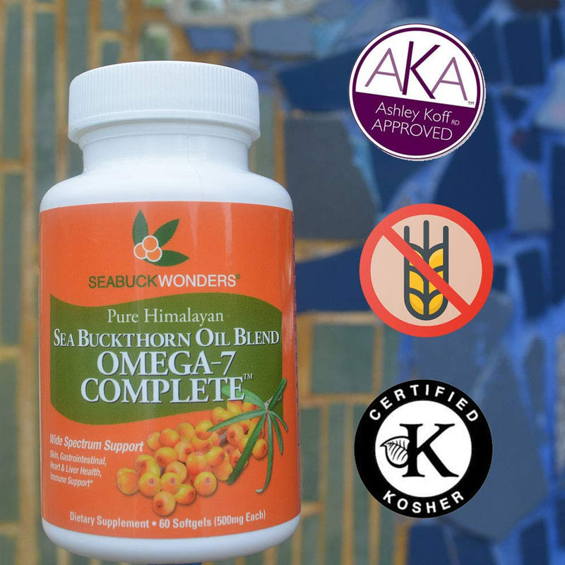 [Australia] - Sea Buckthorn Oil Blend, Omega-7 Complete, 120 Count Softgels 