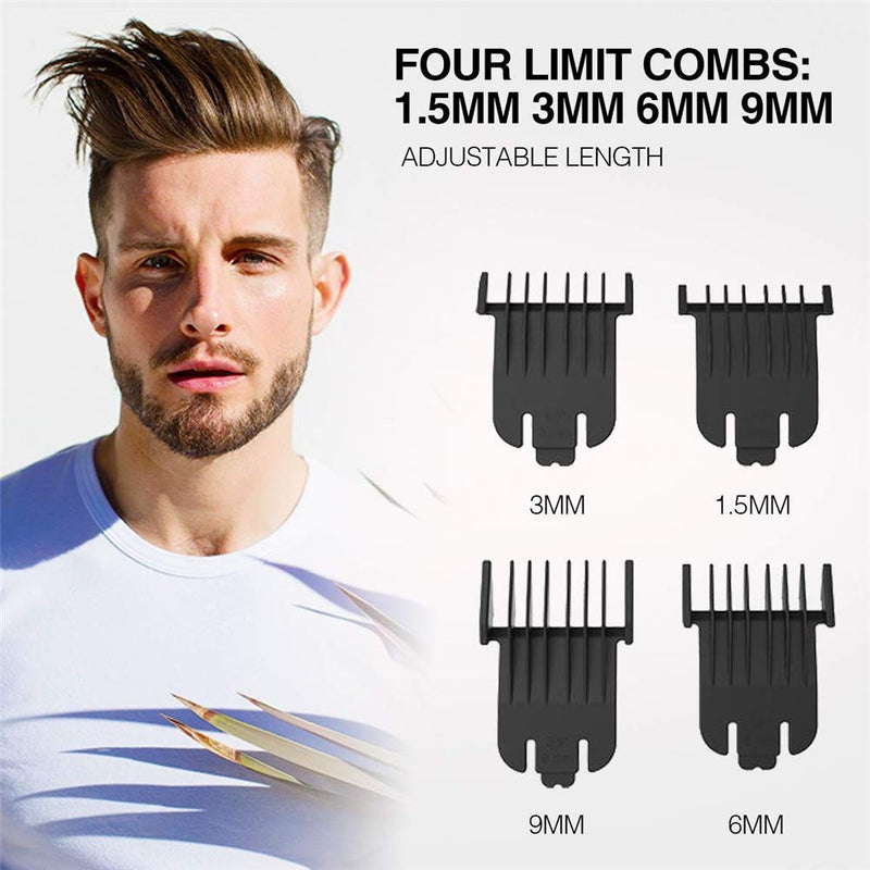 [Australia] - Hair Clippers for Men Professional t blade trimmer, USB rechargeable and durable clippers for hair cutting, portable silent haircut trimmer (style 3) style 3 