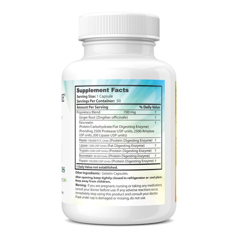 [Australia] - Dr. Clark Digestive Enzymes Supplement, 700mg, 50 Capsules 