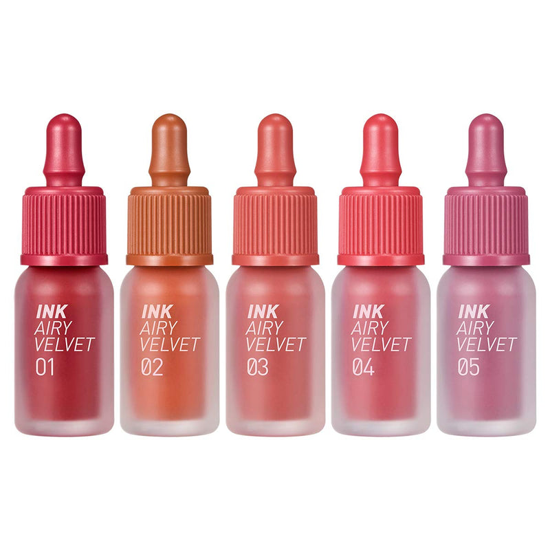 [Australia] - Peripera Ink Airy Velvet Lip Tint | High-Pigmentation, Lightweight, Soft, Moisturizing, Not Animal Tested | Cartoon Coral (#03), 0.14 fl oz 0.14 Ounce 03 Cartoon Coral (AD) 