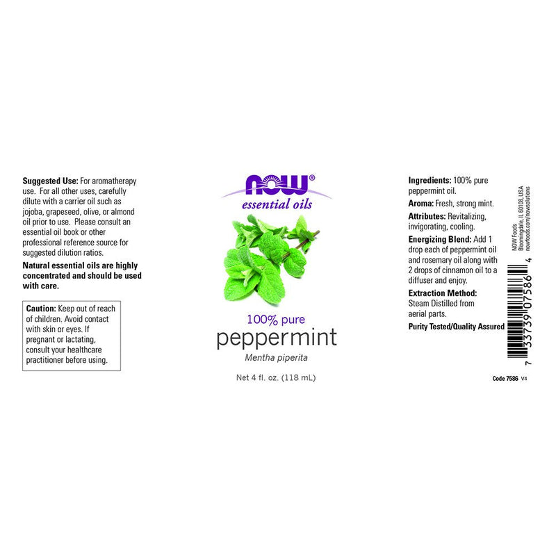 [Australia] - Now Peppermint Essential Oil, 4-Ounce 