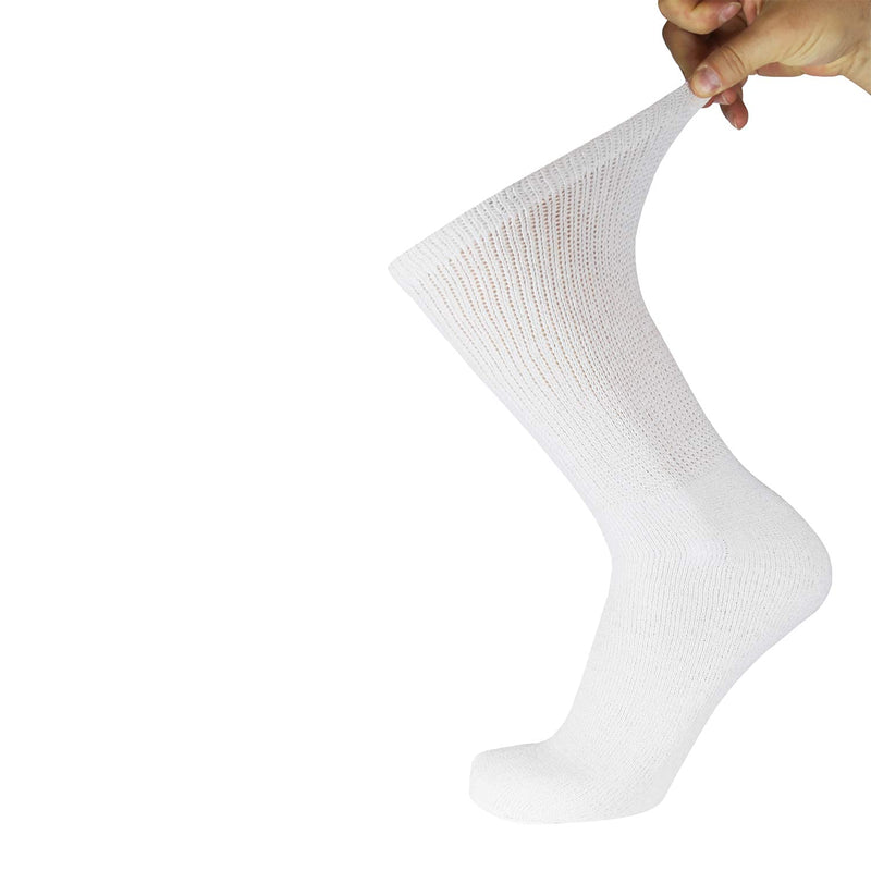 [Australia] - Big and Tall Diabetic Cotton Neuropathy Crew Socks, King Size Mens Athletic Crew Socks (13-16, Black/Gray/White) - 6 pairs Black / Gray / White 
