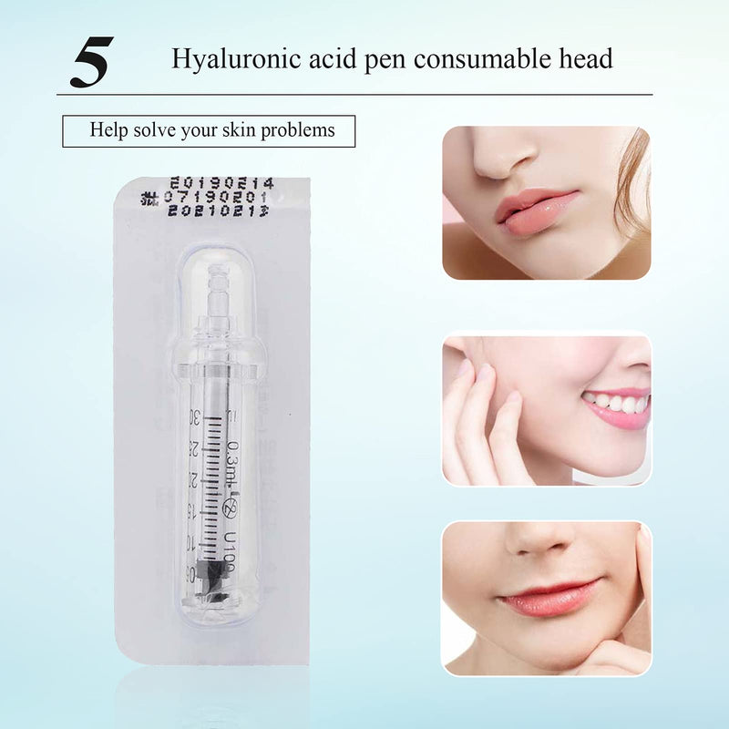 [Australia] - 5pcs 0.3ml Ampoule Head, Hyaluronic Pen Accessory Ampoule Head Needle Head Massage Atomizer Beauty Machine Pen for Lifting Lip Anti Wrinkle Skin Care Tool - Restore Elastic Skin (1#) 