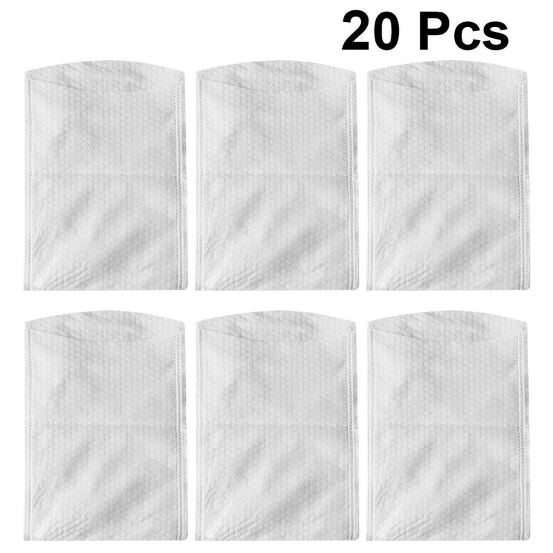 [Australia] - Beaupretty 20pcs Shower Wipes Bath Gloves Disposable Non-Woven Cleansing Disposable Washcloths Medical Body Towel Exfoliating Gloves 