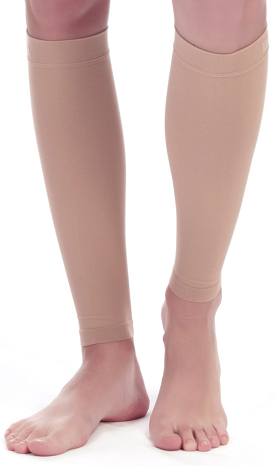 Footless Support Pantyhose for Women 20-30mmHg Varicose Veins - Beige,  Medium 