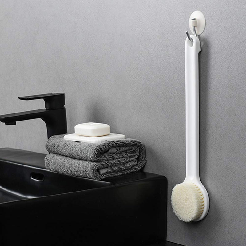 [Australia] - Ithyes Dry Brushing Body Brush Shower Bath Brush Long Handle Gentle Back Skin Scrubber Exfoliate Massage Improve Blood Circulation Cellulite Treatment 