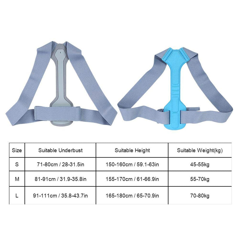[Australia] - Posture Corrector, Adjustable Back Brace for Back Support Shoulder Brace Belt for Relieve Shoulder and Waist Pain Improve Posture, Unisex(S) S 