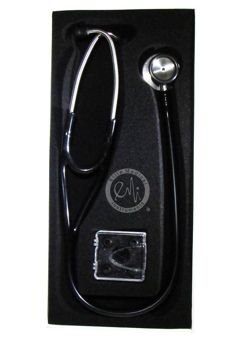 [Australia] - EMI Platinum Series Deluxe Black Cardiology Stethoscope with pressure sensitive Diaphragm ESC-333 