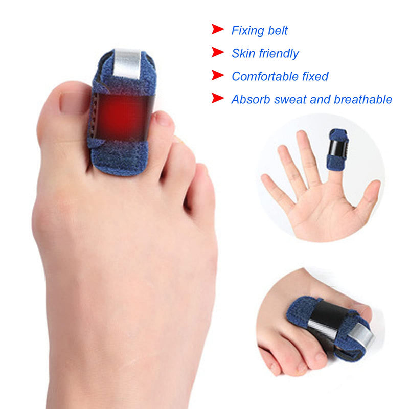 [Australia] - Nofaner Toe Splint, Hammer Toe Straightener, Ergonomic Breathable Claw Toe Fixation Corrector Strap for Fracture Recovery, Pain Relief 