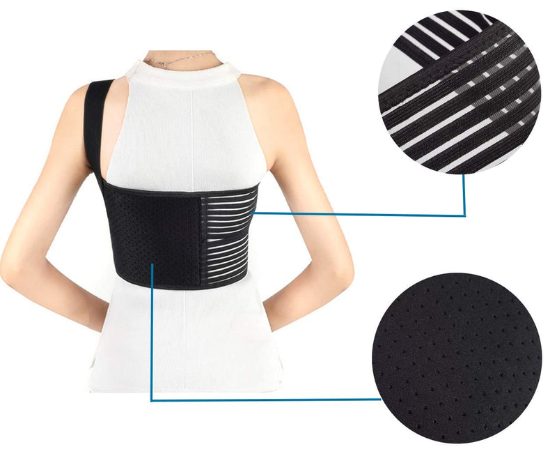 [Australia] - Solmyr Broken Rib Brace, Rib and Chest Binder Belt for Men and Women, Rib Cage Protector Wrap Rib Belt for Sore or Bruised Ribs Support, Broken Sternum, Dislocated Ribs Protection, Pulled Muscle Pain Large (Pack of 1) 