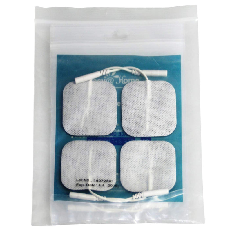 [Australia] - Easy@Home Tens Unit Self Stick Carbon Electrode Pads, Non Irritating Design 40 Pack 2" x 2" Reusable Pads 40 pads 