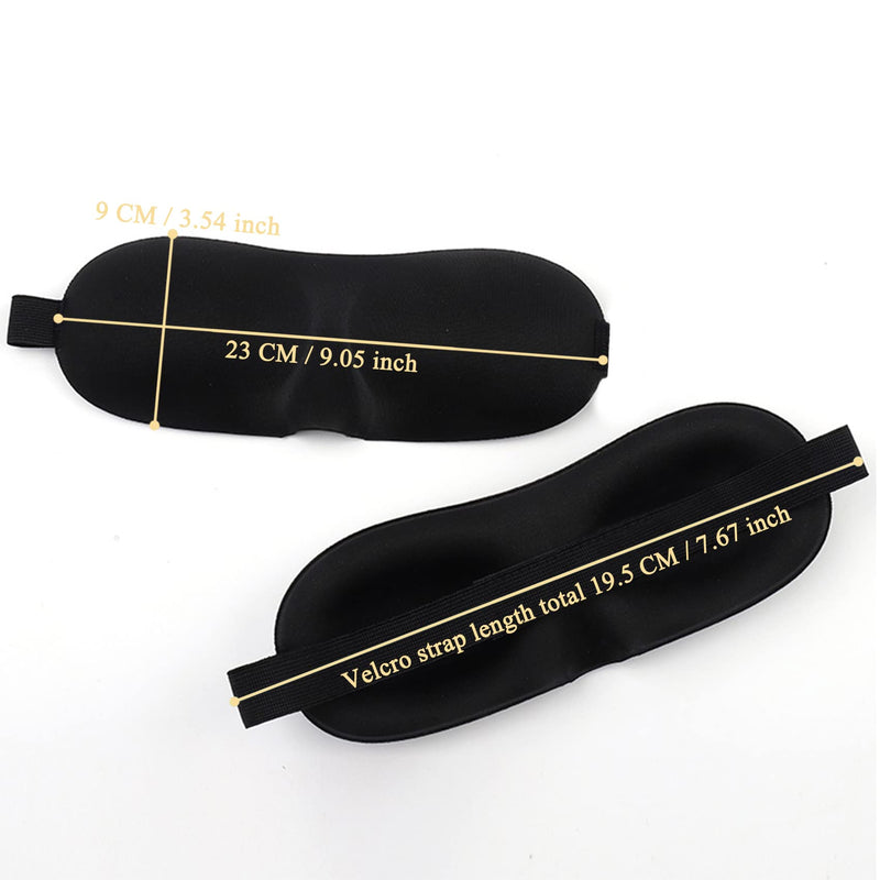 [Australia] - PANYTOW Sleep Mask, Memory Foam Sleep Mask for Women Men, 3D Contoured Cup Eye Mask 100% Blockout All Light Sleeping Mask for Travel, Nap, Yoga Unisex 