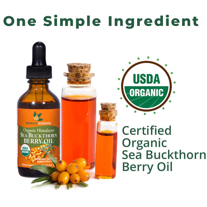 [Australia] - Sea Buckthorn Berry Oil - 100% Certified Organic, 1.76-Ounces Bottle 