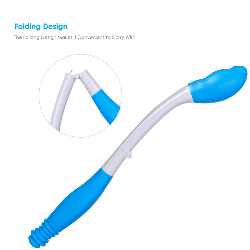 [Australia] - Toilet Aids for Disabled and Elderly, Foldable Toilet Aids Tools Bottom Wiper, Toilet Aids Tools Long Comfort Wipe, for Seniors and Handicap Obese People 